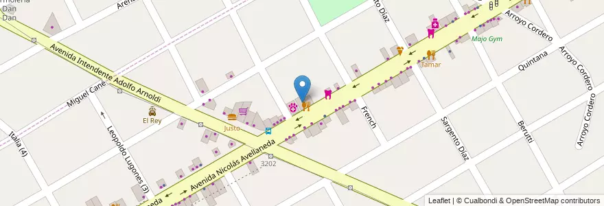 Mapa de ubicacion de Salón Mis Sueños en Argentinië, Buenos Aires, Partido De San Fernando, Victoria.