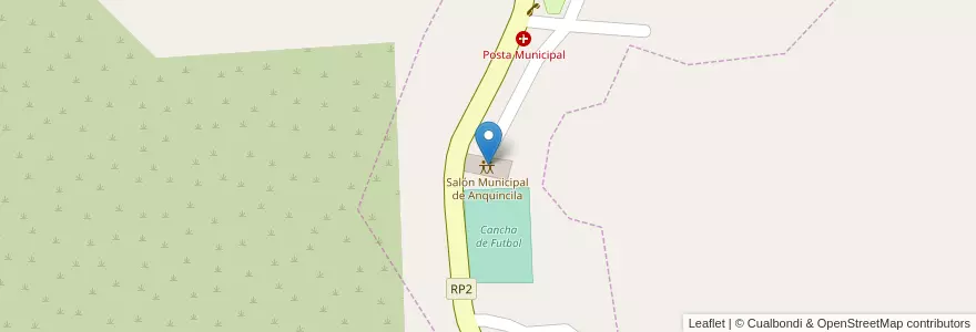Mapa de ubicacion de Salón Municipal de Anquincila en Arjantin, Catamarca, Departamento Ancasti, Municipio De Ancasti, Anquincila.
