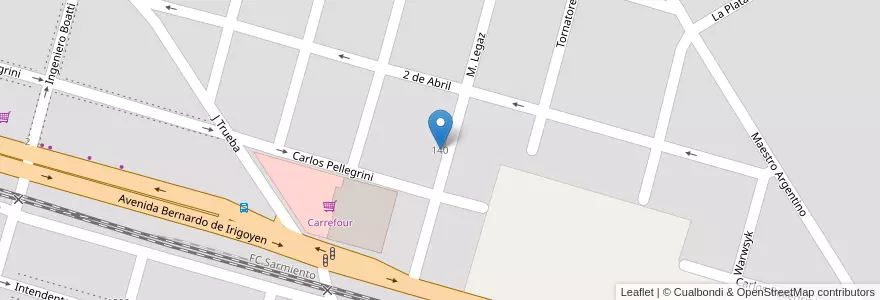 Mapa de ubicacion de Salón "Su sueño" en Arjantin, Buenos Aires, Partido De General Rodríguez.