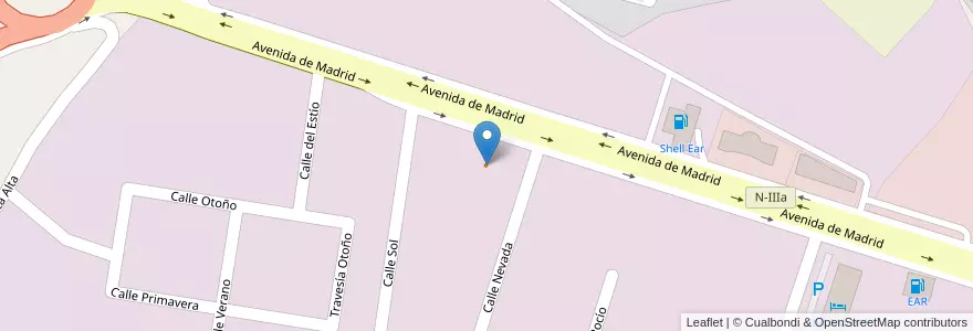 Mapa de ubicacion de Salones Oma en Spanien, Autonome Gemeinschaft Madrid, Autonome Gemeinschaft Madrid, Cuenca Del Henares, Arganda Del Rey.