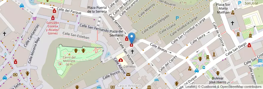 Mapa de ubicacion de Salvador Sánchez Carrascosa en Spanje, Murcia, Murcia, Campo De Cartagena Y Mar Menor, Cartagena.