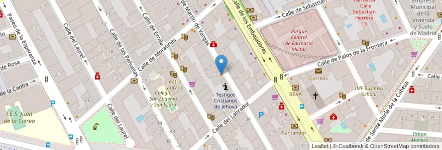Mapa de ubicacion de Sambat en Испания, Мадрид, Мадрид, Área Metropolitana De Madrid Y Corredor Del Henares, Мадрид.