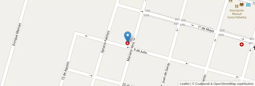 Mapa de ubicacion de Samco en الأرجنتين, سانتا في, Departamento Las Colonias, Municipio De San Jerónimo Norte.