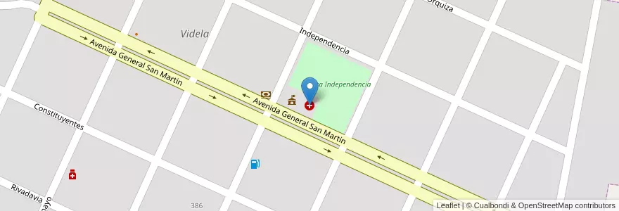 Mapa de ubicacion de Samco Videla en Argentinien, Santa Fe, Departamento San Justo, Municipio De Videla, Videla.