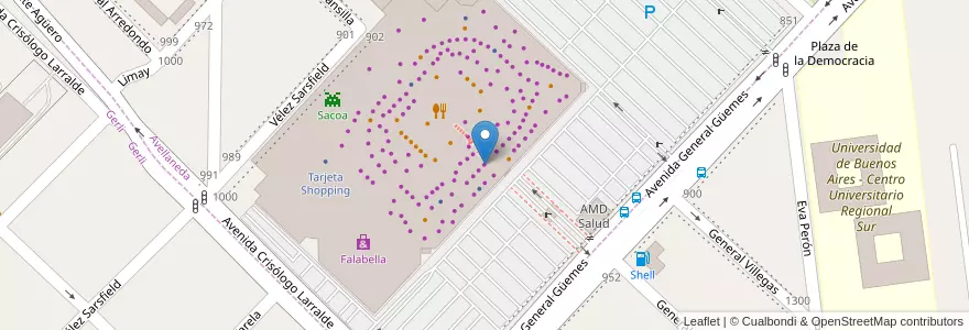 Mapa de ubicacion de Samsung en アルゼンチン, ブエノスアイレス州, Partido De Avellaneda, Avellaneda.