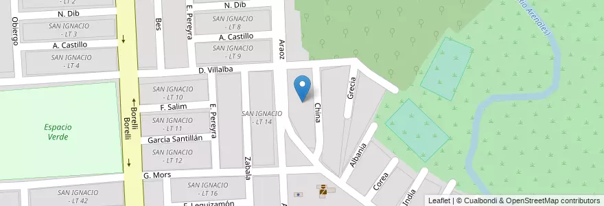 Mapa de ubicacion de San Alfonso - 309 A en Аргентина, Сальта, Capital, Municipio De Salta, Salta.