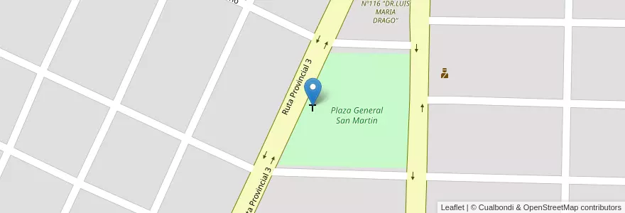 Mapa de ubicacion de San Antonio de Padua en アルゼンチン, フォルモサ州, Departamento Pirané, Municipio De El Colorado.