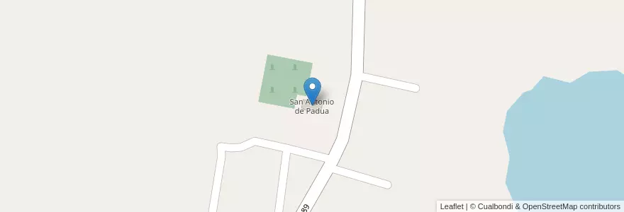Mapa de ubicacion de San Antonio de Padua en Arjantin, Corrientes, Departamento Itatí, Municipio De Ramada Paso.