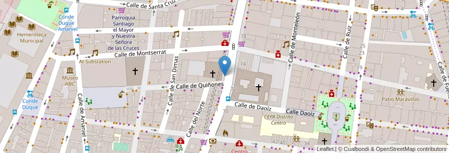 Mapa de ubicacion de SAN BERNARDO, CALLE, DE,79 en Испания, Мадрид, Мадрид, Área Metropolitana De Madrid Y Corredor Del Henares, Мадрид.