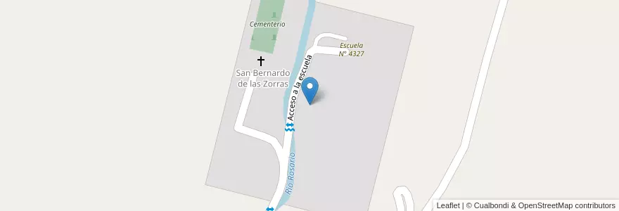 Mapa de ubicacion de San Bernardo de las Zorras en Аргентина, Сальта, Rosario De Lerma, Municipio De Campo Quijano.
