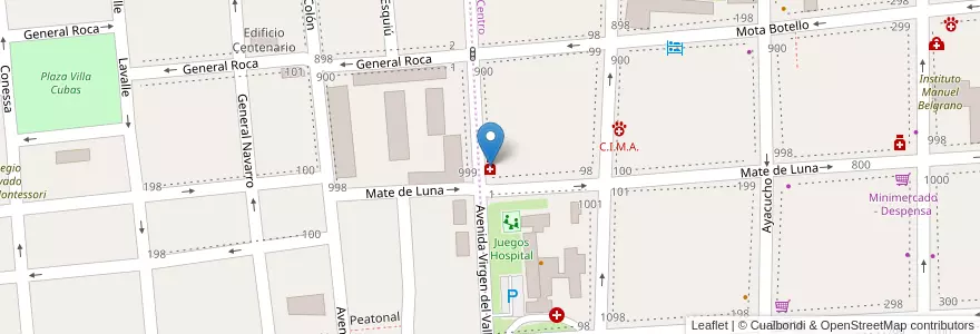 Mapa de ubicacion de San Bernardo en Аргентина, Катамарка, Departamento Capital, Municipio De San Fernando Del Valle De Catamarca, San Fernando Del Valle De Catamarca.