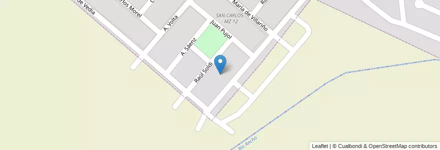 Mapa de ubicacion de SAN CARLOS - MZ 13 en 아르헨티나, Salta, Capital, Salta.
