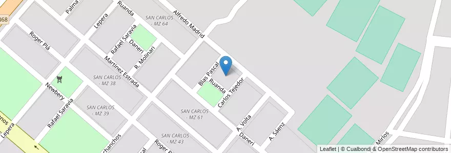 Mapa de ubicacion de SAN CARLOS - MZ 59 en Аргентина, Сальта, Capital, Municipio De Salta, Salta.