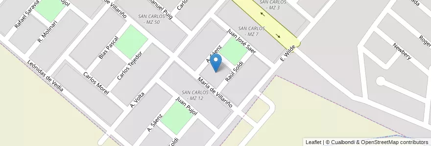Mapa de ubicacion de SAN CARLOS - MZ 9 en الأرجنتين, Salta, Capital, Municipio De Salta, Salta.