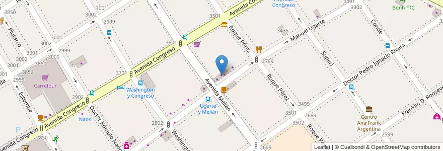Mapa de ubicacion de San Cayetano, Coghlan en アルゼンチン, Ciudad Autónoma De Buenos Aires, Comuna 12, ブエノスアイレス.