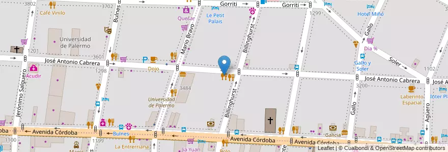 Mapa de ubicacion de San Cayetano, Recoleta en Argentinien, Ciudad Autónoma De Buenos Aires, Comuna 2, Buenos Aires.