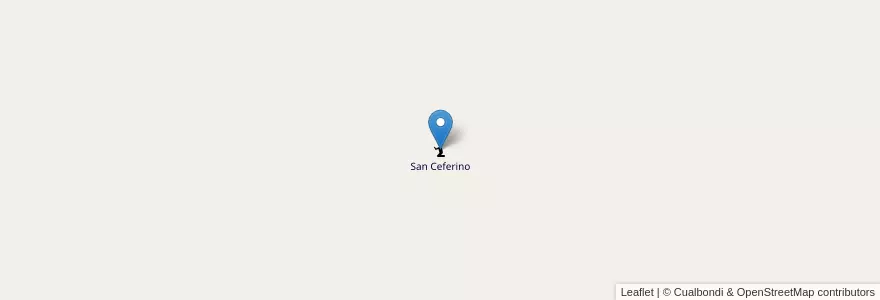 Mapa de ubicacion de San Ceferino en الأرجنتين, La Rioja, Departametno Independencia.