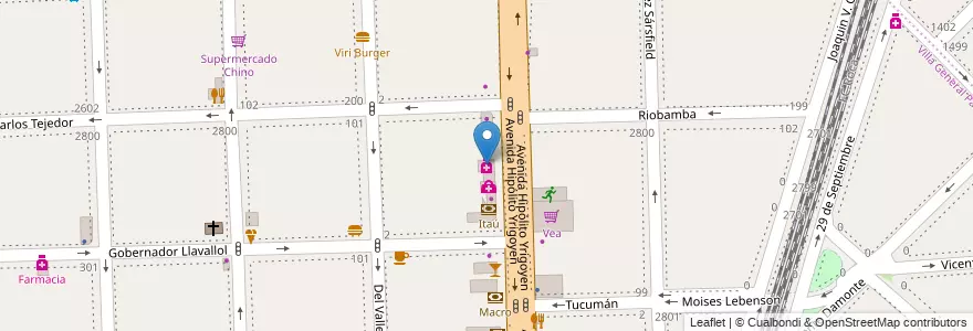 Mapa de ubicacion de San Cor Salud en Argentina, Buenos Aires, Partido De Lanús, Lanús Oeste.