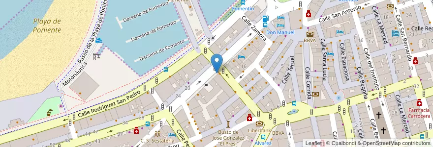 Mapa de ubicacion de SAN ESTEBAN - RadioTaxi Gijón 985 14 11 11 en Spagna, Asturie, Asturie, Gijón/Xixón.
