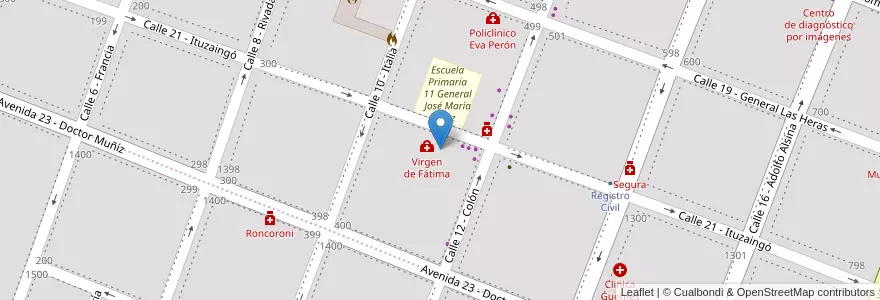 Mapa de ubicacion de San Expedito en Argentina, Buenos Aires, Partido De Luján.