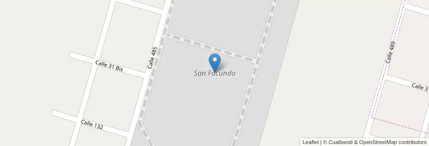 Mapa de ubicacion de San Facundo, Joaquin Gorina en Argentina, Buenos Aires, Partido De La Plata, Joaquín Gorina.