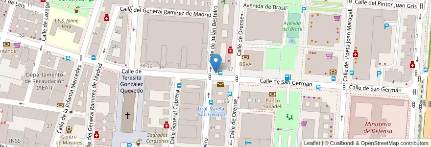 Mapa de ubicacion de SAN GERMÁN, CALLE, DE,26 en スペイン, マドリード州, Comunidad De Madrid, Área Metropolitana De Madrid Y Corredor Del Henares, Madrid.