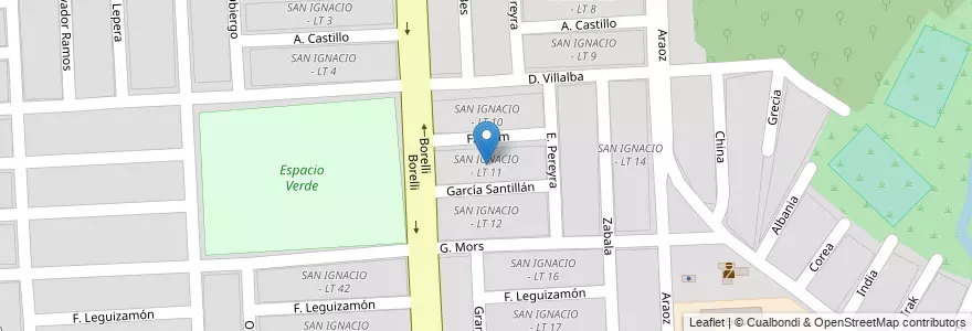 Mapa de ubicacion de SAN IGNACIO - LT 11 en 阿根廷, Salta, Capital, Municipio De Salta, Salta.