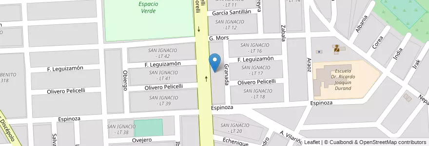Mapa de ubicacion de SAN IGNACIO - LT 15 en Argentine, Salta, Capital, Municipio De Salta, Salta.