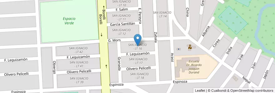 Mapa de ubicacion de SAN IGNACIO - LT 16 en الأرجنتين, Salta, Capital, Municipio De Salta, Salta.