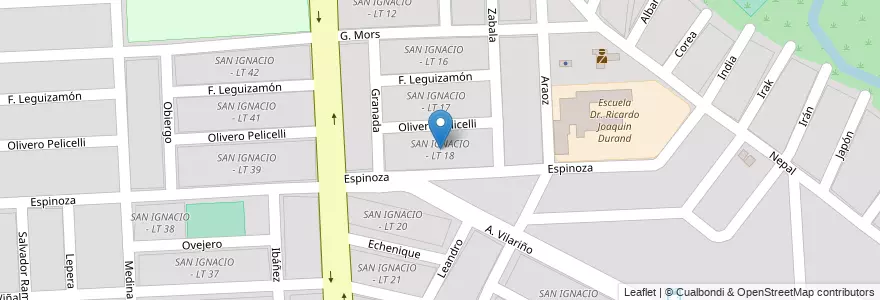 Mapa de ubicacion de SAN IGNACIO - LT 18 en Аргентина, Сальта, Capital, Municipio De Salta, Salta.