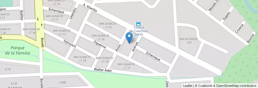 Mapa de ubicacion de SAN IGNACIO - LT 30 en الأرجنتين, Salta, Capital, Municipio De Salta, Salta.