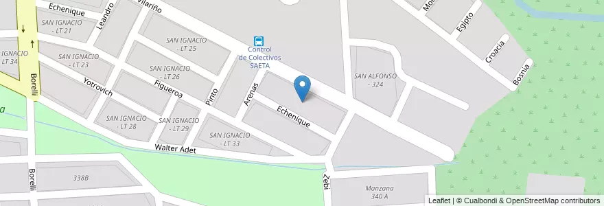 Mapa de ubicacion de SAN IGNACIO - LT 31 en Arjantin, Salta, Capital, Municipio De Salta, Salta.