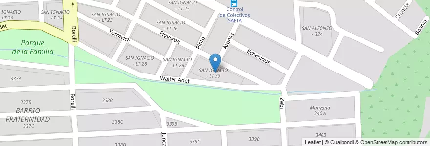 Mapa de ubicacion de SAN IGNACIO - LT 33 en Argentina, Salta, Capital, Municipio De Salta, Salta.