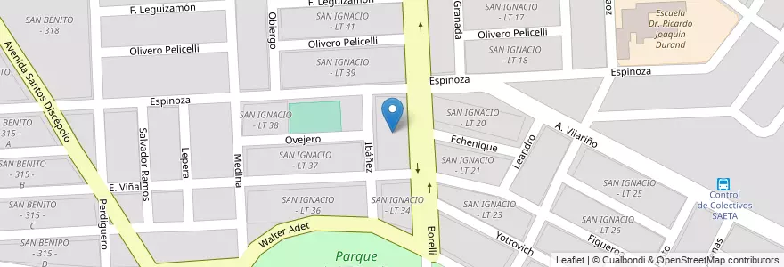Mapa de ubicacion de SAN IGNACIO - LT 35 en الأرجنتين, Salta, Capital, Municipio De Salta, Salta.