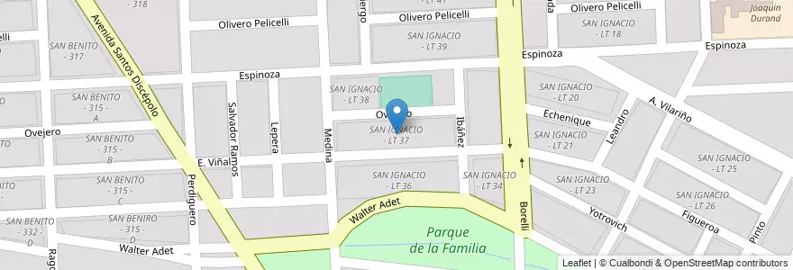 Mapa de ubicacion de SAN IGNACIO - LT 37 en Argentina, Salta, Capital, Municipio De Salta, Salta.