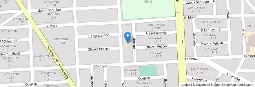 Mapa de ubicacion de SAN IGNACIO - LT 40 en Arjantin, Salta, Capital, Municipio De Salta, Salta.