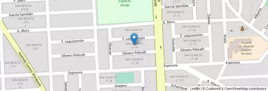 Mapa de ubicacion de SAN IGNACIO - LT 41 en Argentina, Salta, Capital, Municipio De Salta, Salta.