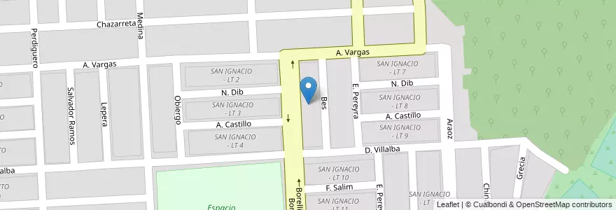 Mapa de ubicacion de SAN IGNACIO-LT 5 en Argentinien, Salta, Capital, Municipio De Salta, Salta.