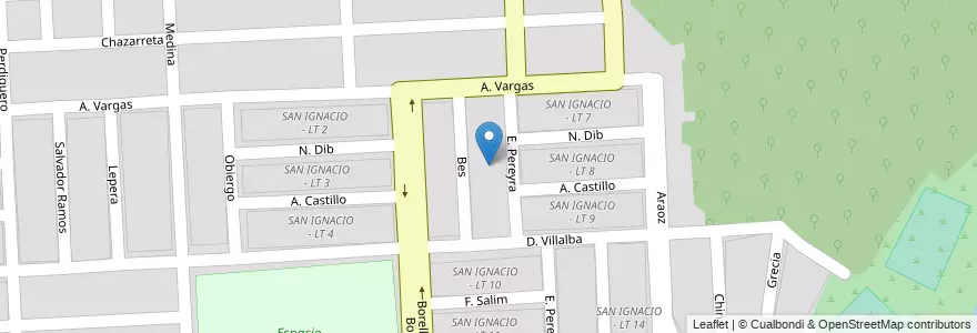 Mapa de ubicacion de SAN IGNACIO - LT 6 en アルゼンチン, サルタ州, Capital, Municipio De Salta, Salta.