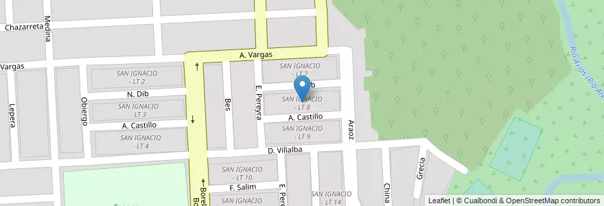 Mapa de ubicacion de SAN IGNACIO - LT 8 en 阿根廷, Salta, Capital, Municipio De Salta, Salta.