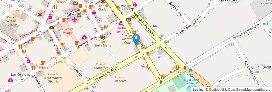 Mapa de ubicacion de San Isidro Chic en Arjantin, Buenos Aires, Partido De San Isidro, San Isidro.