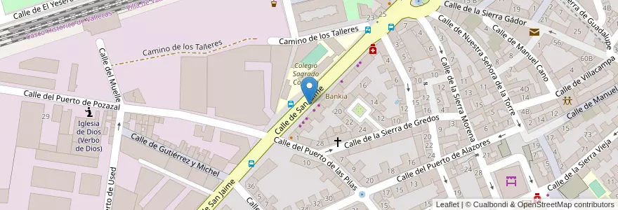 Mapa de ubicacion de SAN JAIME, CALLE, DE,46 en إسبانيا, منطقة مدريد, منطقة مدريد, Área Metropolitana De Madrid Y Corredor Del Henares, مدريد.