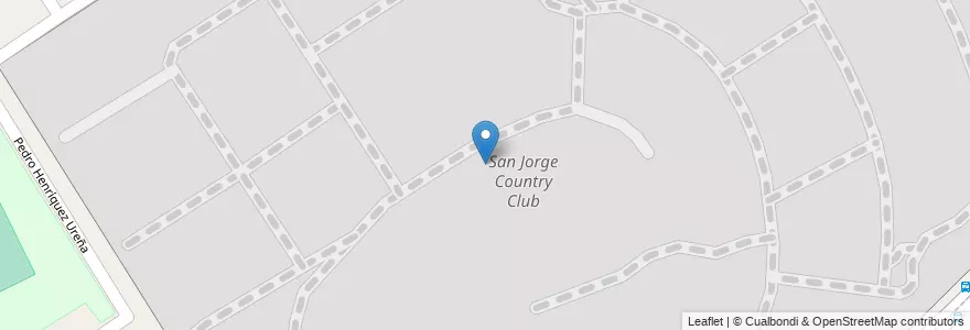 Mapa de ubicacion de San Jorge Country Club en آرژانتین, استان بوئنوس آیرس, Partido De Malvinas Argentinas, Villa De Mayo.