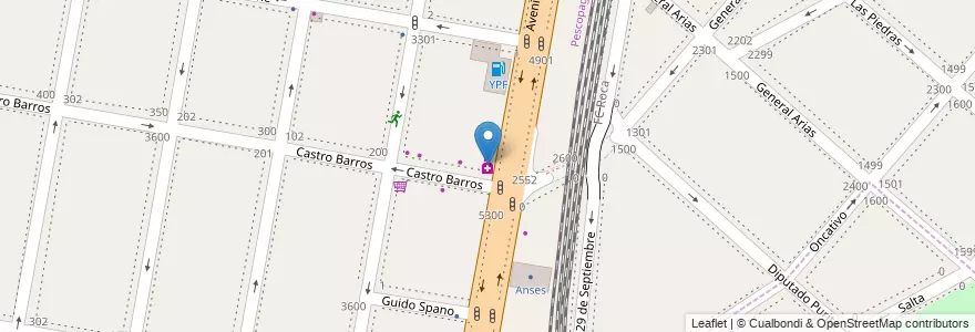Mapa de ubicacion de San José en アルゼンチン, ブエノスアイレス州, Partido De Lanús, Remedios De Escalada, Lanús Oeste.