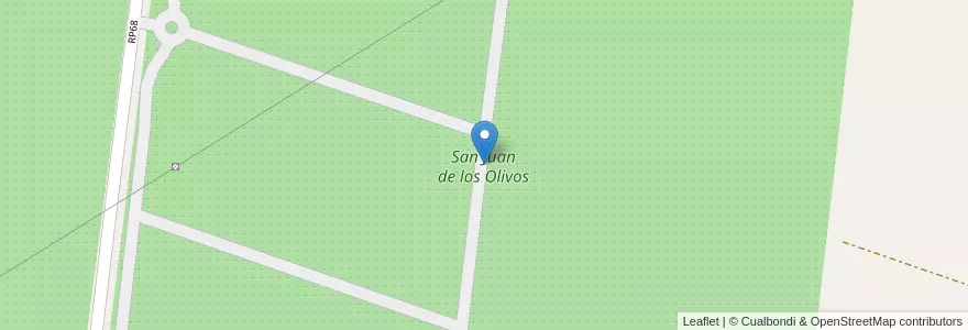 Mapa de ubicacion de San Juan de los Olivos en アルゼンチン, サンフアン州, チリ, Rawson.