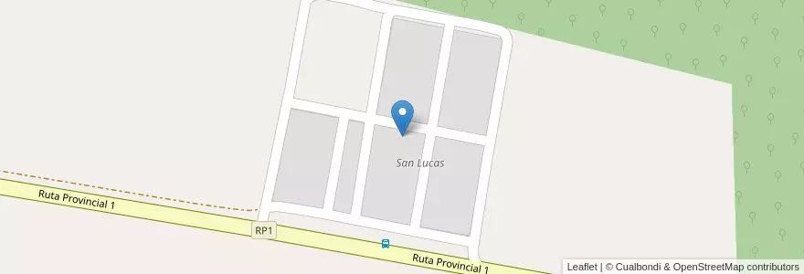 Mapa de ubicacion de San Lucas en Аргентина, Жужуй, Departamento San Pedro, Comisión Municipal De Rodeíto.
