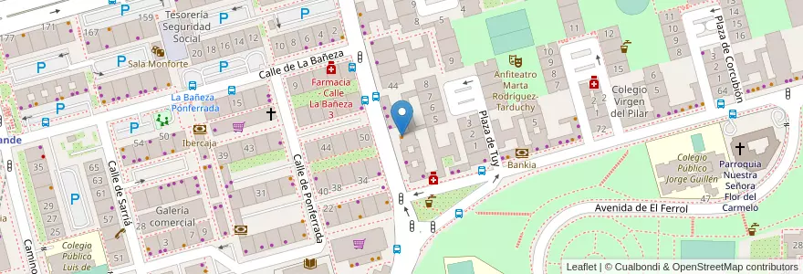 Mapa de ubicacion de San Luis en España, Comunidad De Madrid, Comunidad De Madrid, Área Metropolitana De Madrid Y Corredor Del Henares, Madrid.