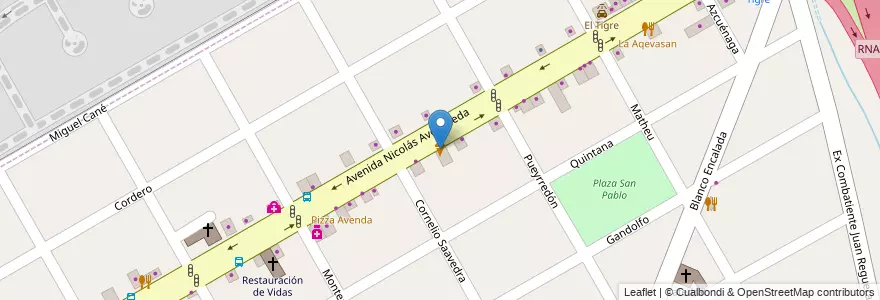 Mapa de ubicacion de San Martos Helados en Arjantin, Buenos Aires, Partido De San Fernando, Victoria.