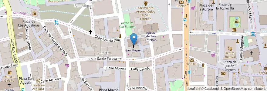 Mapa de ubicacion de San Miguel en Spanje, Murcia, Murcia, Área Metropolitana De Murcia, Murcia.
