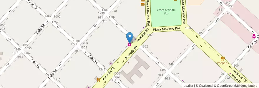 Mapa de ubicacion de San Miguel, Casco Urbano en Arjantin, Buenos Aires, Partido De La Plata, La Plata.